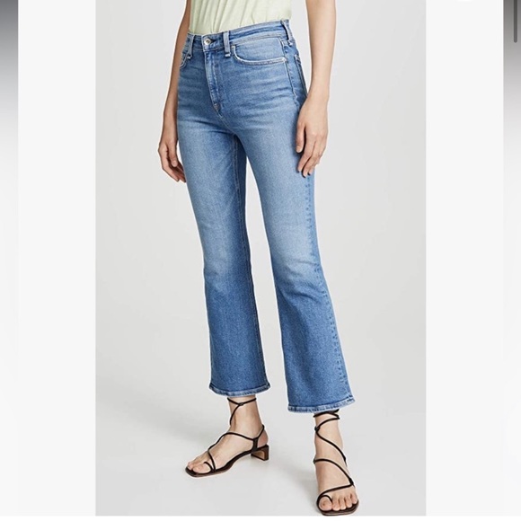 NWT✨rag & bone Nina High-Rise Ankle Flared Jeans - Picture 5 of 8
